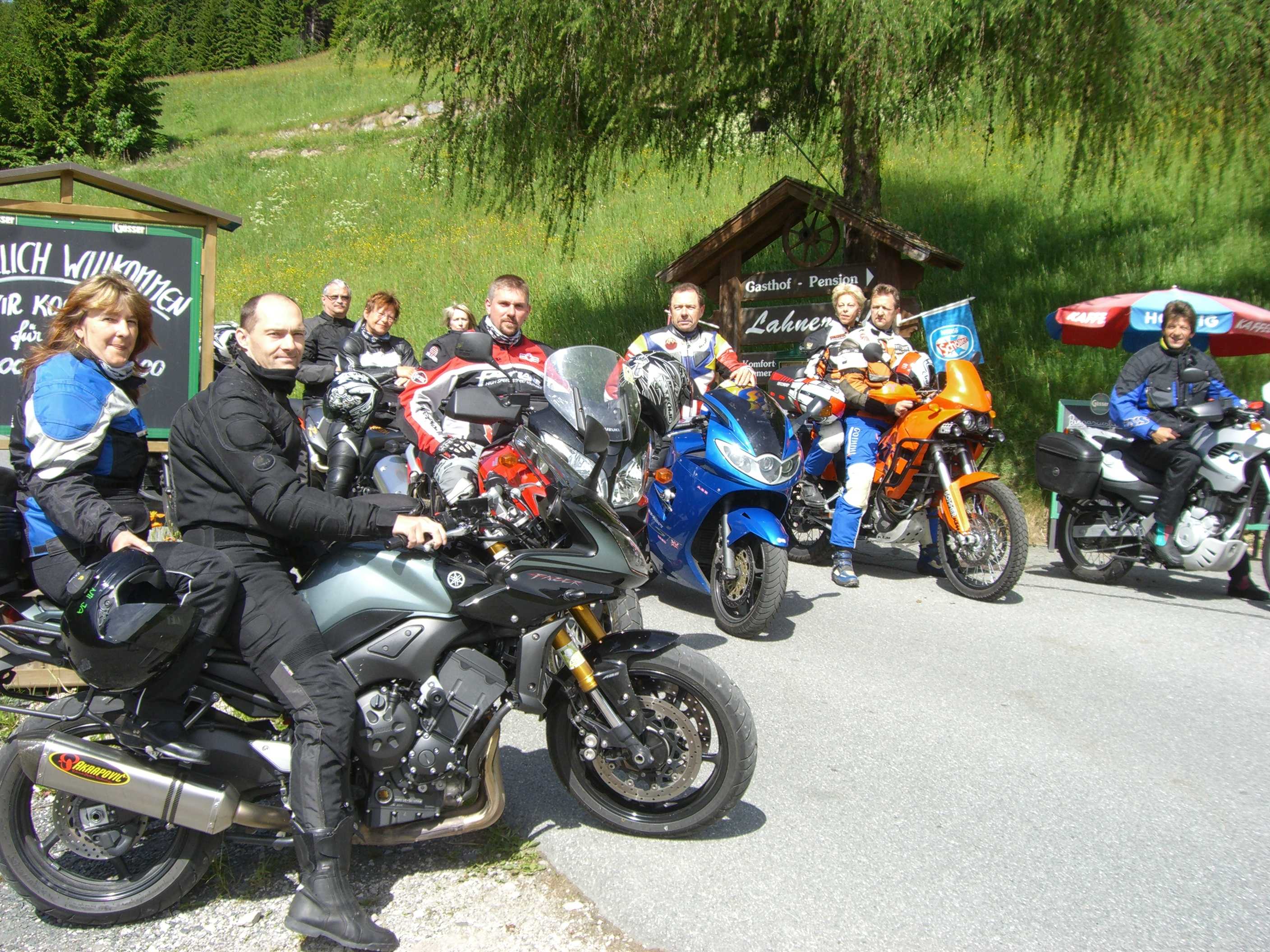Motorrad, Motorradwoche, Berggasthof Pension Lahnerhof, Obergail, Kärnten, Lesachtal