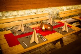Gasthof, Abendstimmung, Restaurant Lahnerhof, Obergail, Lesachtal, Kärnten