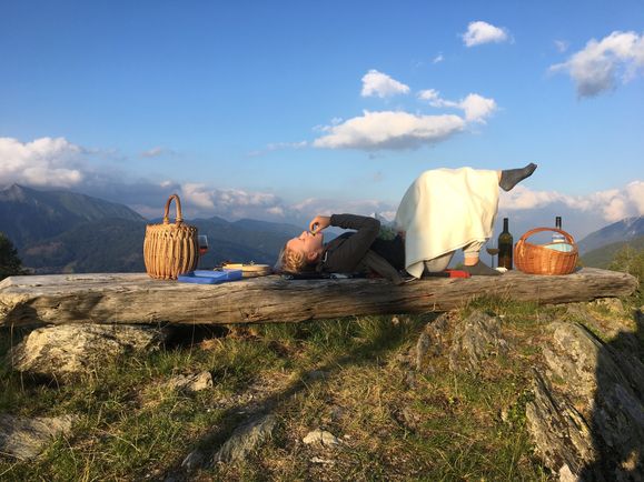 Bergerlebnis, Gipfeljause, Berggasthof Pension Lahnerhof, Obergail, Lesachtal, Kärnten